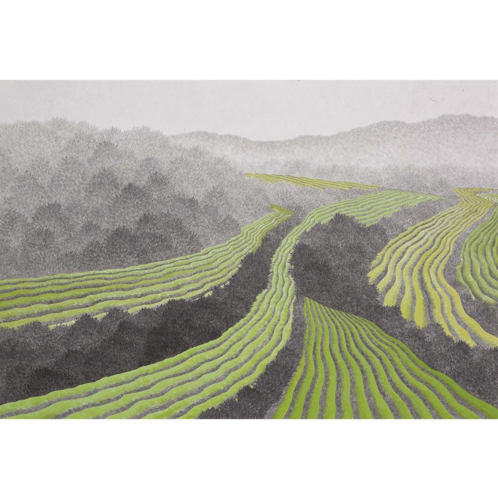 ArtStation - Sunrise on rice field